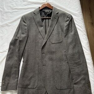 Boss Charcoal Houndstooth Blazer